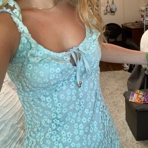 Blue Verge girl mini dress